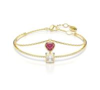 BRACCIALE RIGIDO CHROMA CUORE ROSSO SWAROVSKI