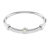 Swarovski Bracciale rigido Chroma, Taglio misto, Stella, Bianco, Placcato rodio