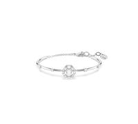 Swarovski Bracciale rigido Constella, Taglio Round, Dancing stone, Bianco, Placcato rodio
