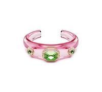Swarovski Bracciale rigido Dulcis, Taglio misto, Multicolore, Placcato color oro, L
