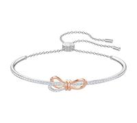 Swarovski Bracciale rigido Lifelong Bow, bianco, Mix di placcature
