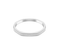 Swarovski Bracciale rigido Matrix, taglio Baguette, bianco, placcato rodio