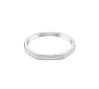 Swarovski Bracciale rigido Matrix, taglio Baguette, bianco, placcato rodio