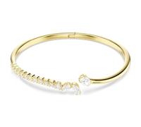 Swarovski Bracciale rigido Mesmera, Taglio misto, Bianco, Finitura oro 18K (Medium, 16.7, Centimetri)