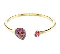 Swarovski Bracciale rigido Sublima, Taglio Pear, Rosso, Finitura oro 18K
