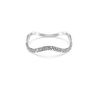 Swarovski Bracciale rigido Sublima, Taglio Round, Bianco, Placcato rodio