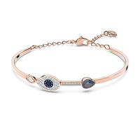 Swarovski Bracciale rigido Symbolica, Evil eye, Blu, Mix di finiture