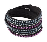 Swarovski - Bracciale Slake Deluxe - - Accessories - Donna - Nero - ONE SIZE