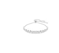 Swarovski Bracciale tennis Imber, tagli rotondi misti, bianco, placcato rodio