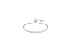 Swarovski Bracciale tennis Matrix, tagli rotondi misti, bianco, placcato rodio