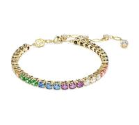 Swarovski Braccialetto Matrix, Taglio tondo, Multicolore, Placcato color oro