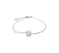 Swarovski Bracciale rigido Constella, Taglio Round, Dancing stone, Bianco, Placcato rodio