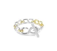 Swarovski Braccialetto Dextera, Taglio Round, Barra a T, Bianco, Mix di finiture (L)