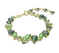 Swarovski Gema Bracciale, con Cristalli e Zirconia Swarovski a Taglio Misto, Placcato in Tonalità Oro, Verde