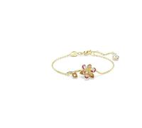 Swarovski Braccialetto Idyllia, Taglio misto, Fiore, Multicolore, Placcato color oro