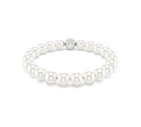 Swarovski Braccialetto Matrix, Crystal Pearl, Bianco, Placcato rodio