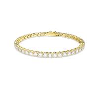 BRACCIALE MATRIX TENNIS TAGLIO TONDO ORO L SWAROVSKI