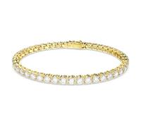 Swarovski Bracciale intramontabile con cristalli placcato oro Matrix Tennis 5657662 19 cm