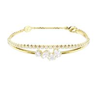 Swarovski Braccialetto Mesmera, Taglio misto, Bianco, Finitura oro 18K