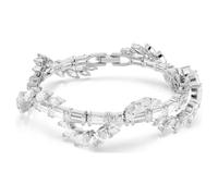 Swarovski Braccialetto Mesmera, Taglio misto, Bianco, Placcato rodio