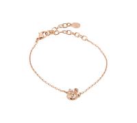Swarovski Braccialetto Swan, Taglio misto, Cigno, Bianco, Placcato color oro rosa