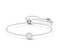Swarovski Braccialetto Angelic, Taglio tondo, Bianco, Placcato rodio