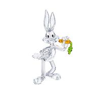 Swarovski Bugs Bunny 12,9 - Statuetta di Coniglietto in Cristallo, Colore: Bianco