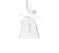 Swarovski, campanella di Natale, Misura Piccola, in Vetro Trasparente, 5,6 x 5,6 x 6,3 cm