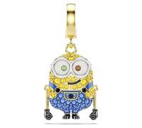 Swarovski Charm Minions Bob, Pavé, Multicolore, Placcato color oro