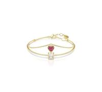 BRACCIALE RIGIDO CHROMA CUORE ROSSO SWAROVSKI