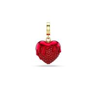 Swarovski Charm Idyllia Taglio Round, Cuore, Rosso, Placcato color oro, 5742994