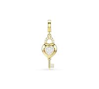 Charm Swarovski Idyllia Cuore con Chiave 5742959 Ciondolo san valentino Dorato