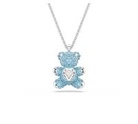 Swarovski Ciondolo Teddy, Orso, Blu, Finitura Rodio