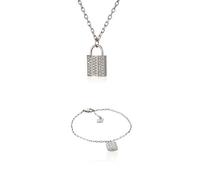 Swarovski Collana Caso Argento, Cristallo, Diamante