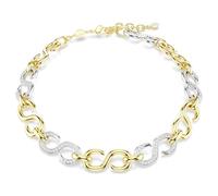 Swarovski Collana Dextera, Taglio Round, Catena, Bianca, Mix di finiture
