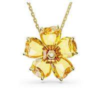Swarovski Collana Florere, Fiore, Giallo, Placcato color oro