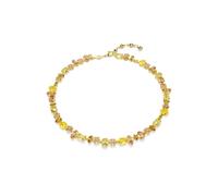 Swarovski Collana Tennis Gema, Taglio misto, Giallo, Placcato color oro