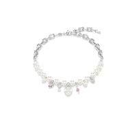 Swarovski Collana Idyllia, Crystal Pearl, Taglio misto, Bianca, Placcato rodio
