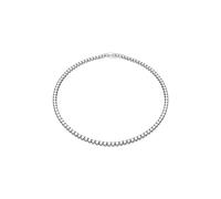 Swarovski Collana Matrix Tennis, Taglio tondo, Bianca, Placcato rodio