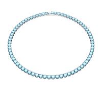Swarovski 5661187 Collana Matrix Tennis Taglio tondo Media Blu Placcato Rodio