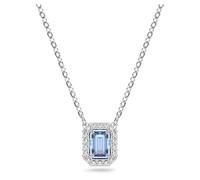 Swarovski Collana Millenia, Swarovski Zirconi con taglio ottagonale, Blu, Placcato rodio