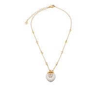 Swarovski Pendente Idyllia, Taglio misto, Cuore, Bianco, Placcato color oro