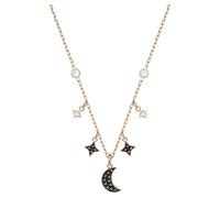 Swarovski Collana Swarovski Symbolic Moon, nero, Placcato oro rosa