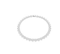 Swarovski Collana Tennis Ariana Grande x, Taglio misto, Cuore, Bianca, Placcato rodio