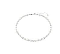 Swarovski Collana Matrix Tennis, perla di cristallo, taglio rotondo, bianco, placcato rodio