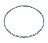 Swarovski Collana Tennis Matrix, Taglio Round, Blu, Placcato rutenio (M)