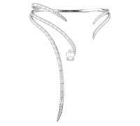 Swarovski Collana Vienna, Taglio misto, Bianca, Placcato rodio