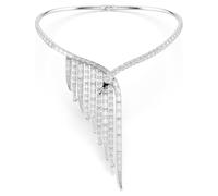 Swarovski Collana Vienna, Taglio misto, Cigno, Bianca, Placcato rodio