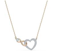SWAROVSKI CollanaSwarovski Infinity, Infinito e cuore, Bianco, Mix di placcature