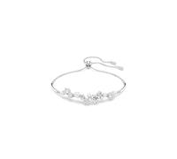 Swarovski Bracciale rigido Constella, perla di cristallo, tagli rotondi, bianco, placcato rodio